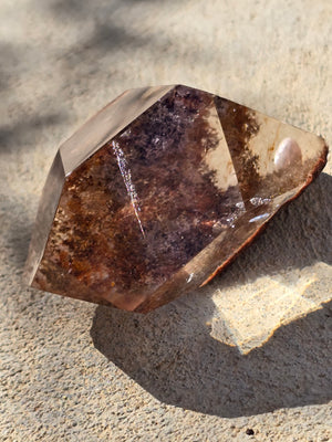 Garden quartz with rutile