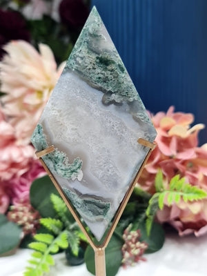 Moss Agate diamond #E