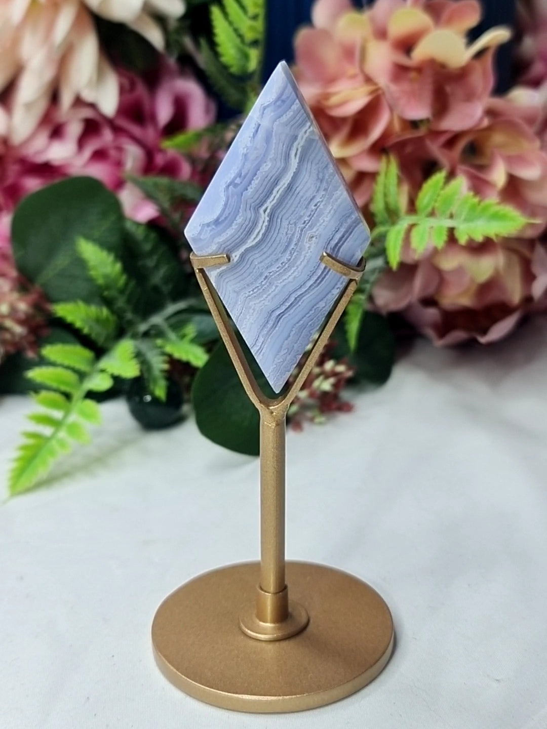 Blue Lace Agate Diamond #B11