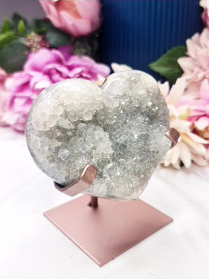 Quartz Heart Carving