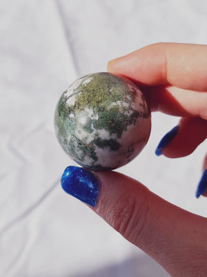 Moss Agate Sphere MS3
