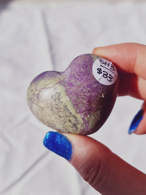Serpentine & Stichtite Puffy Heart SH3