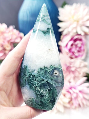 Moss Agate Flame