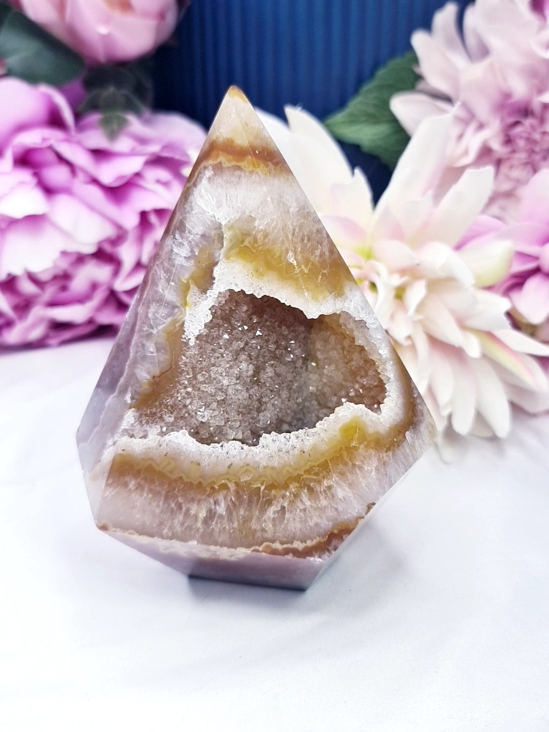 Golden Healer Druzy Agate Diamond