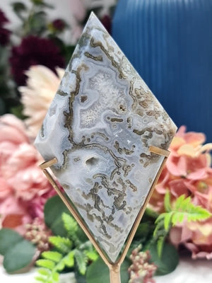 Moss Agate diamond #G