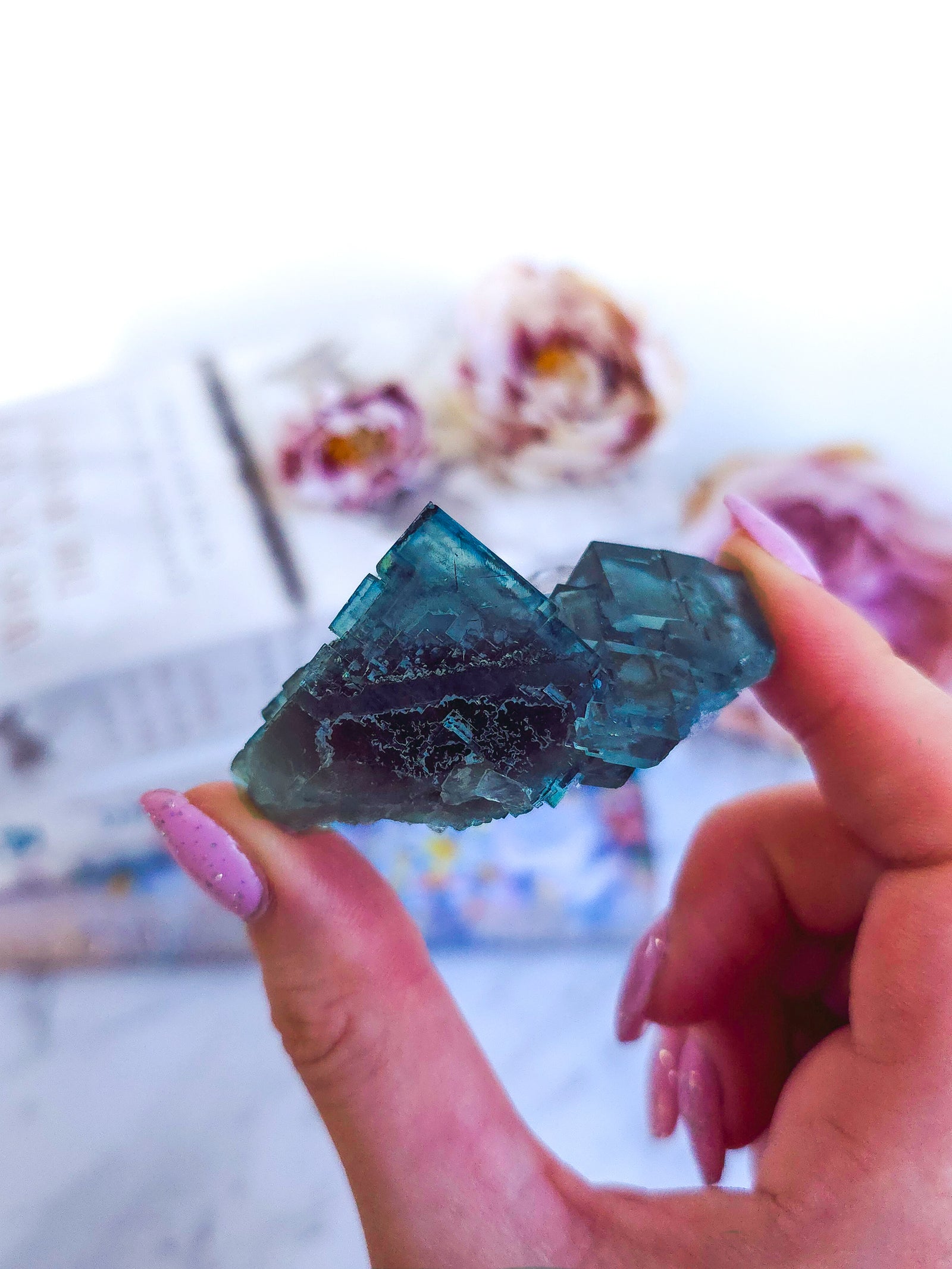 Blue Fluorite specemin. High Quality. Rare. #6