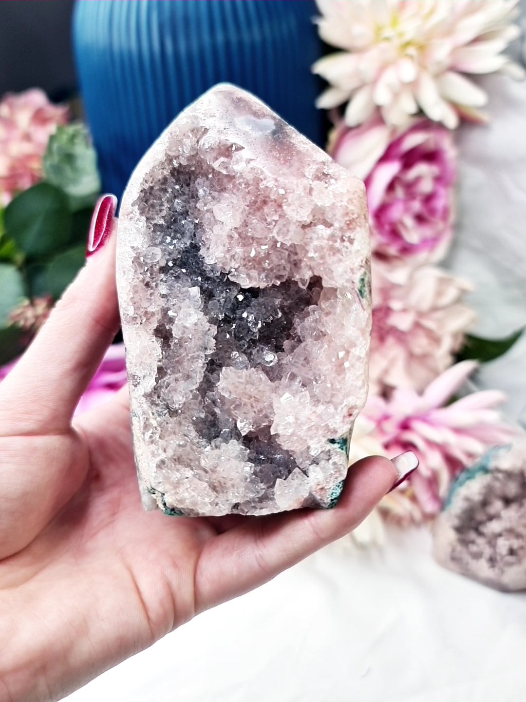 Pink Amethyst freeform A++ grade