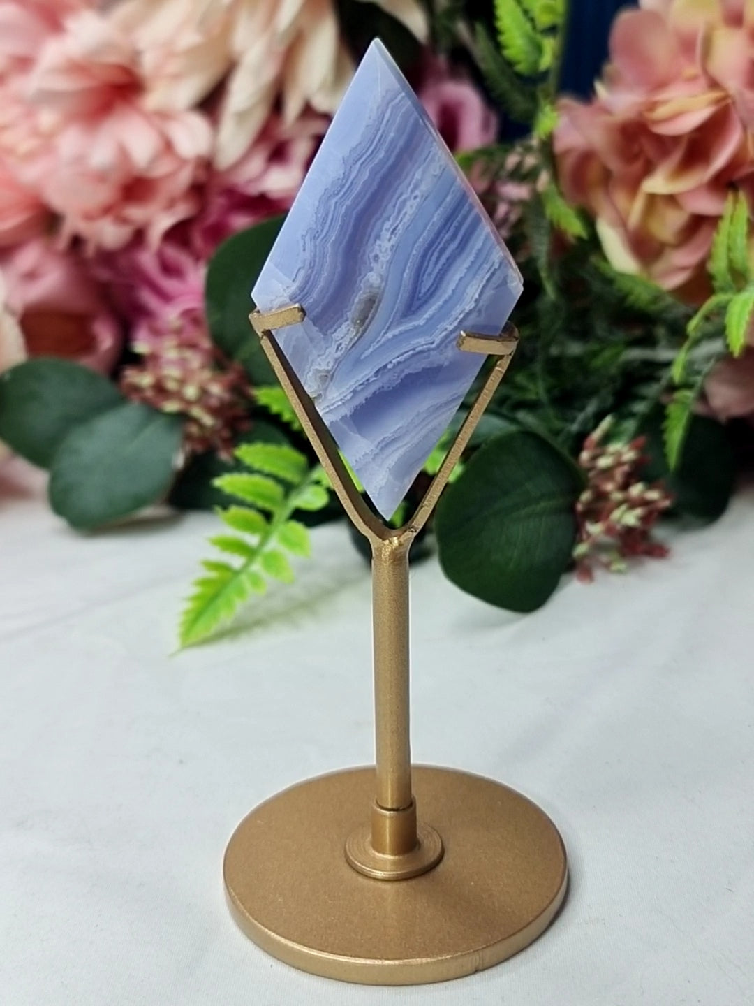 Blue Lace Agate Diamond #B12