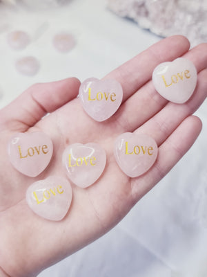 Rose Quartz Mini Heart - Love