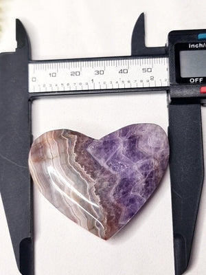 Amethyst Agate Hearts #d