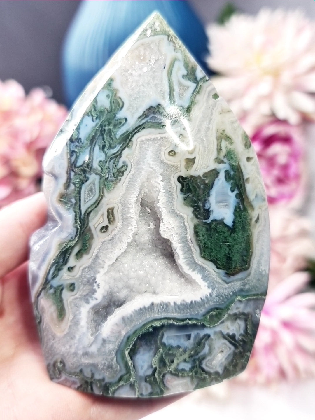 Moss Agate Flame
