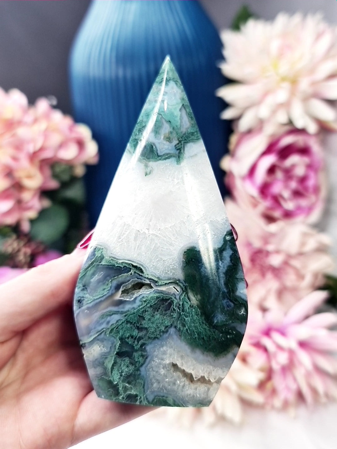 Moss Agate Flame