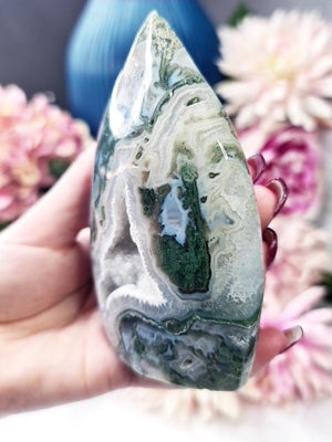 Moss Agate Flame