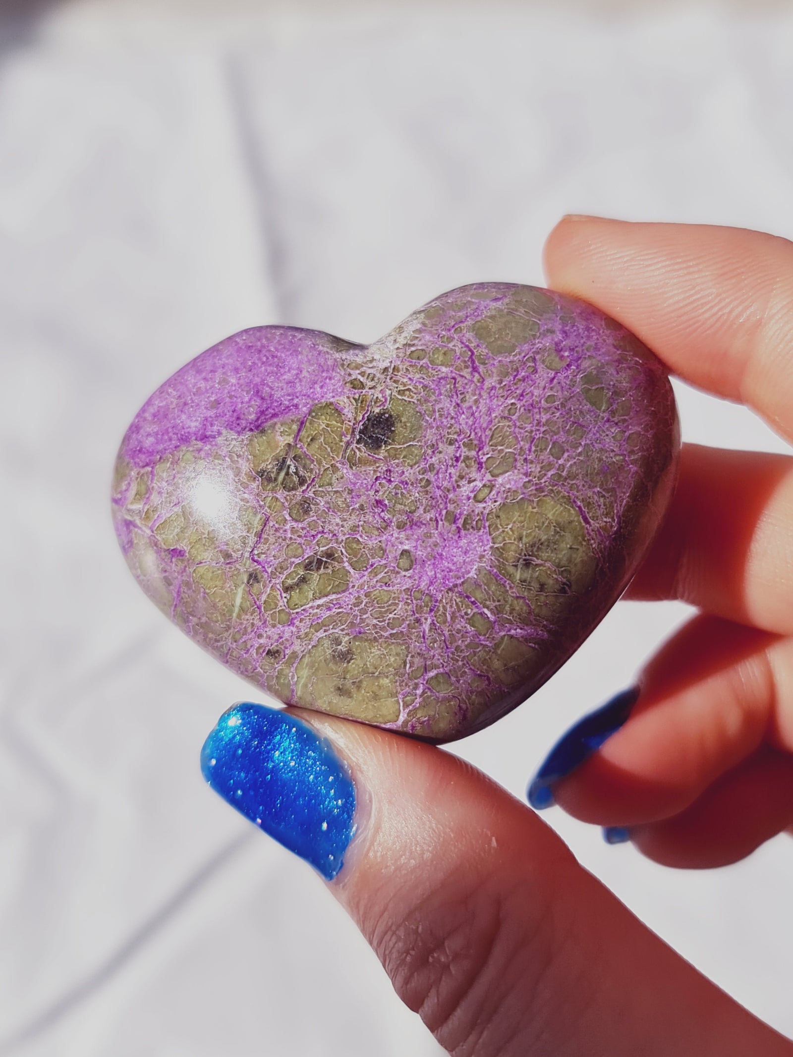 Serpentine & Stichtite Puffy Heart SH2