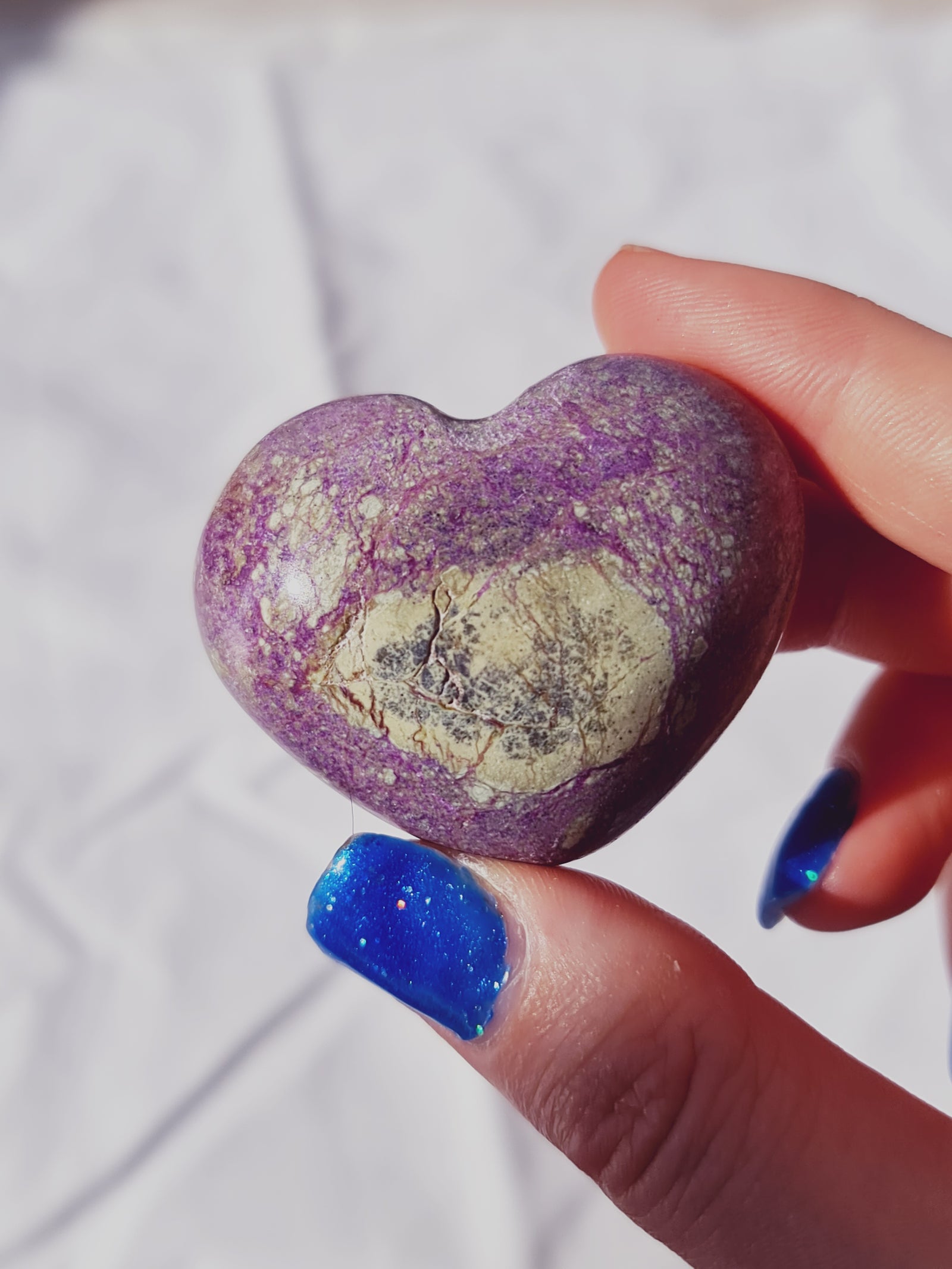 Serpentine & Stichtite Puffy Heart SH3