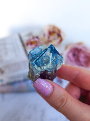 Blue Fluorite specemin. High Quality. Rare. #3