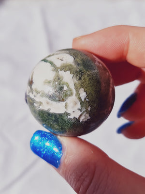 Moss Agate Sphere MS3