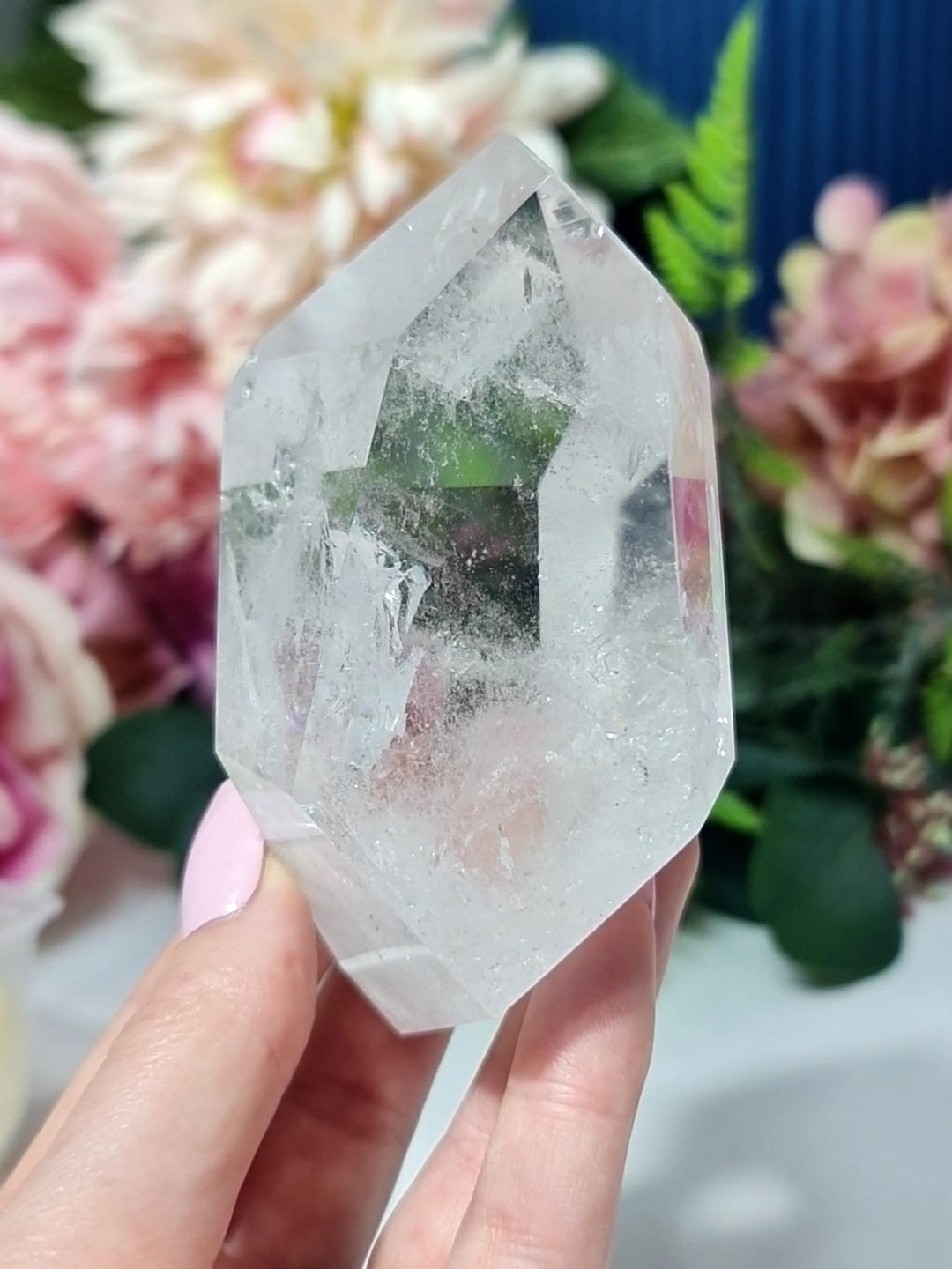 Clear quartz freeform