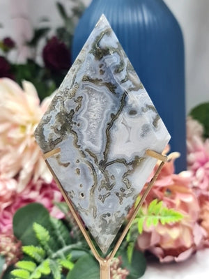 Moss Agate diamond #G