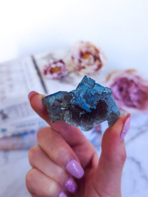 Blue Fluorite specemin. High Quality. Rare. #6