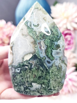 Moss Agate Flame