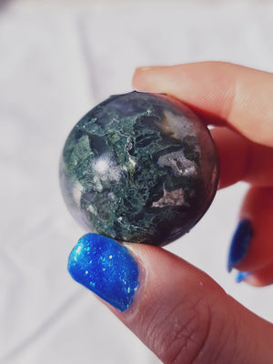 Moss Agate Sphere MS4