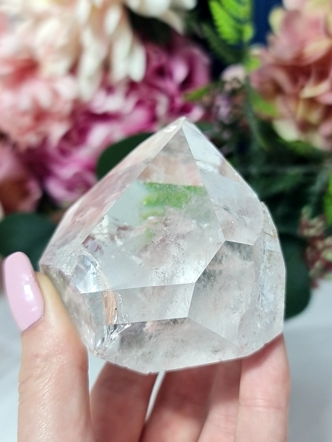 Clear quartz freeform