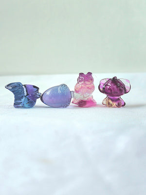 Jelly Fluorite minis carvings
