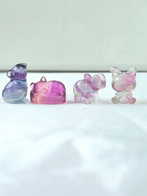 Jelly Fluorite minis carvings