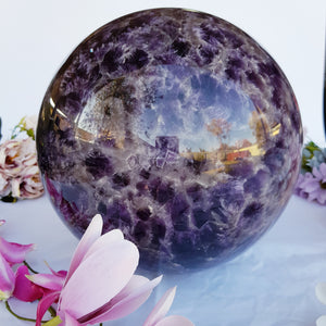 Gigantuous Chevron Amethyst Sphere