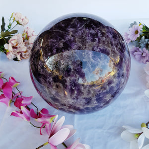 Gigantuous Chevron Amethyst Sphere