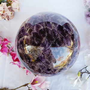 Gigantuous Chevron Amethyst Sphere