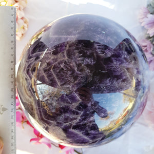 Gigantuous Chevron Amethyst Sphere