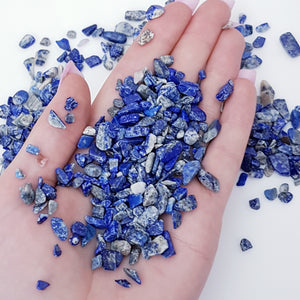 Lapiz lazuli crystal chips 100g