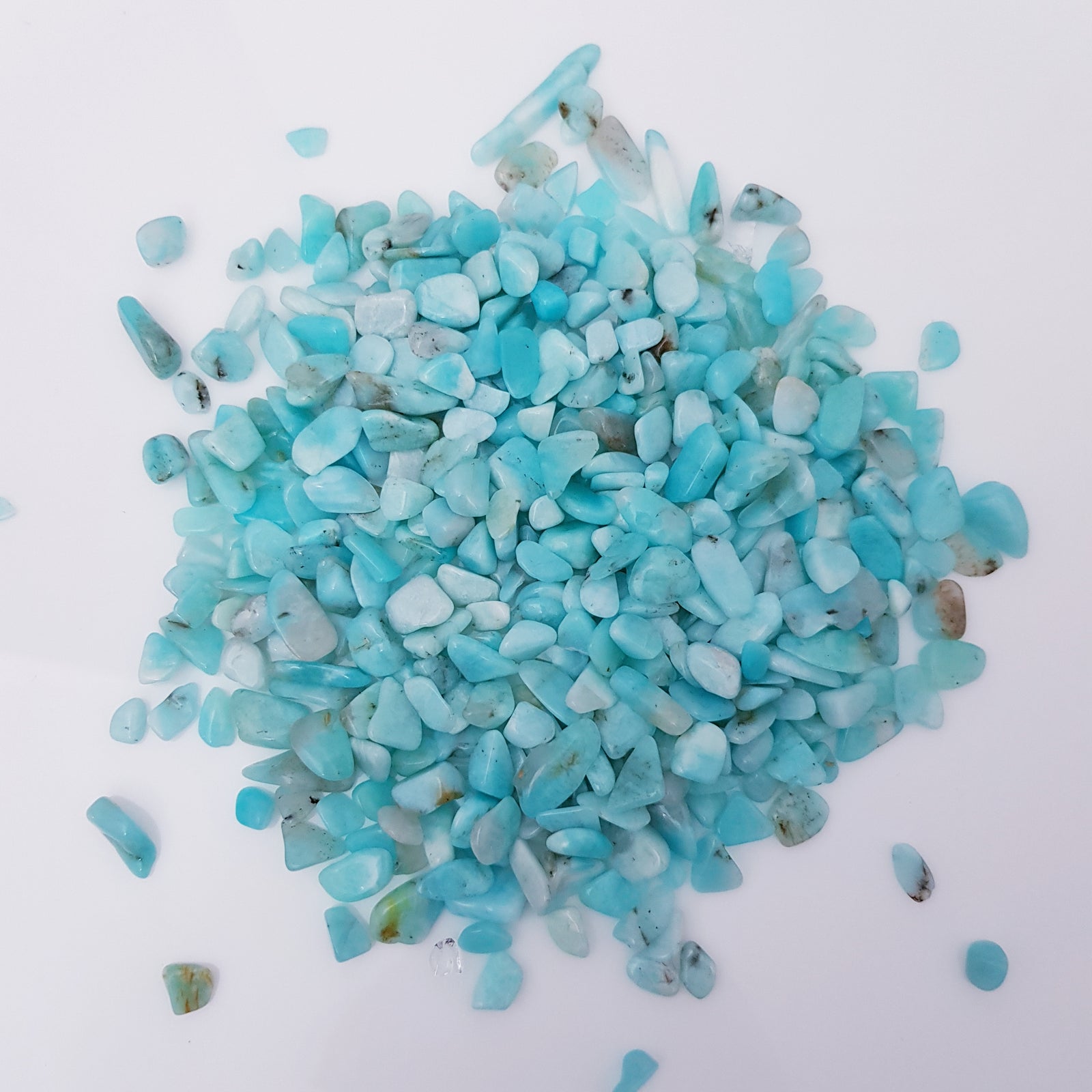 Amazonite crystal chips 100g