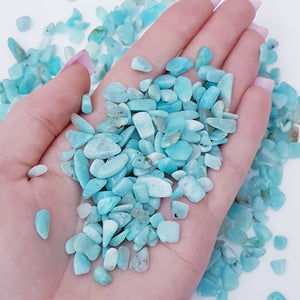 Amazonite crystal chips 100g