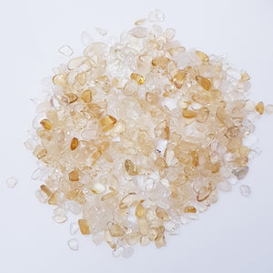 Citrine (heat treated) crystal chips 100g