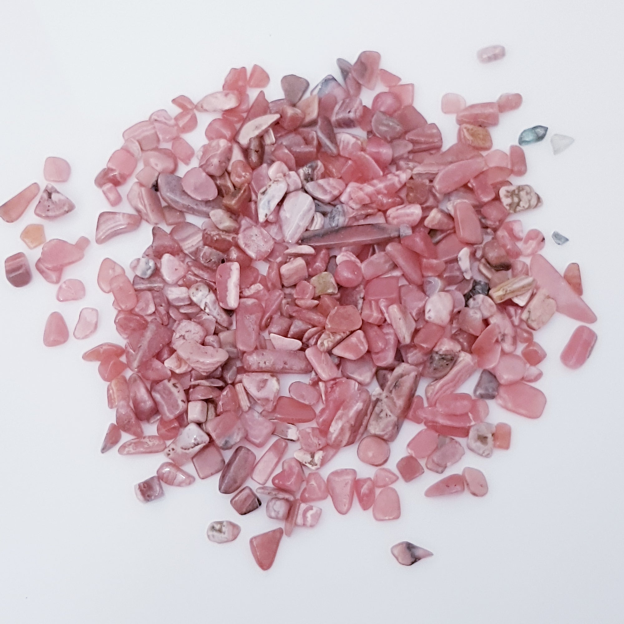 Rhodochrosite crystal chips 100g