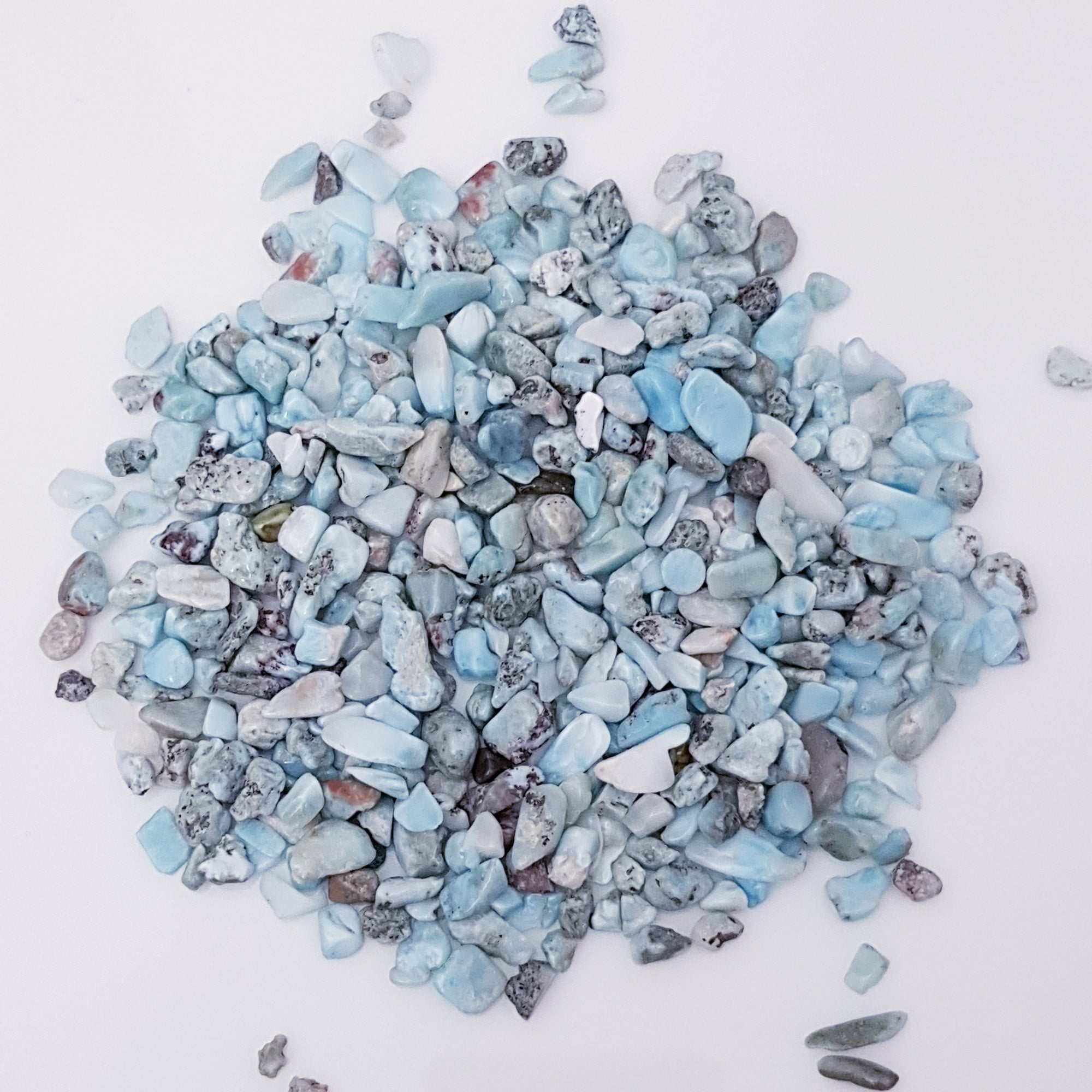 Larimar crystal chips 100g