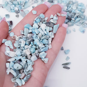 Larimar crystal chips 100g