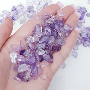 Amethyst crystal chips 100g