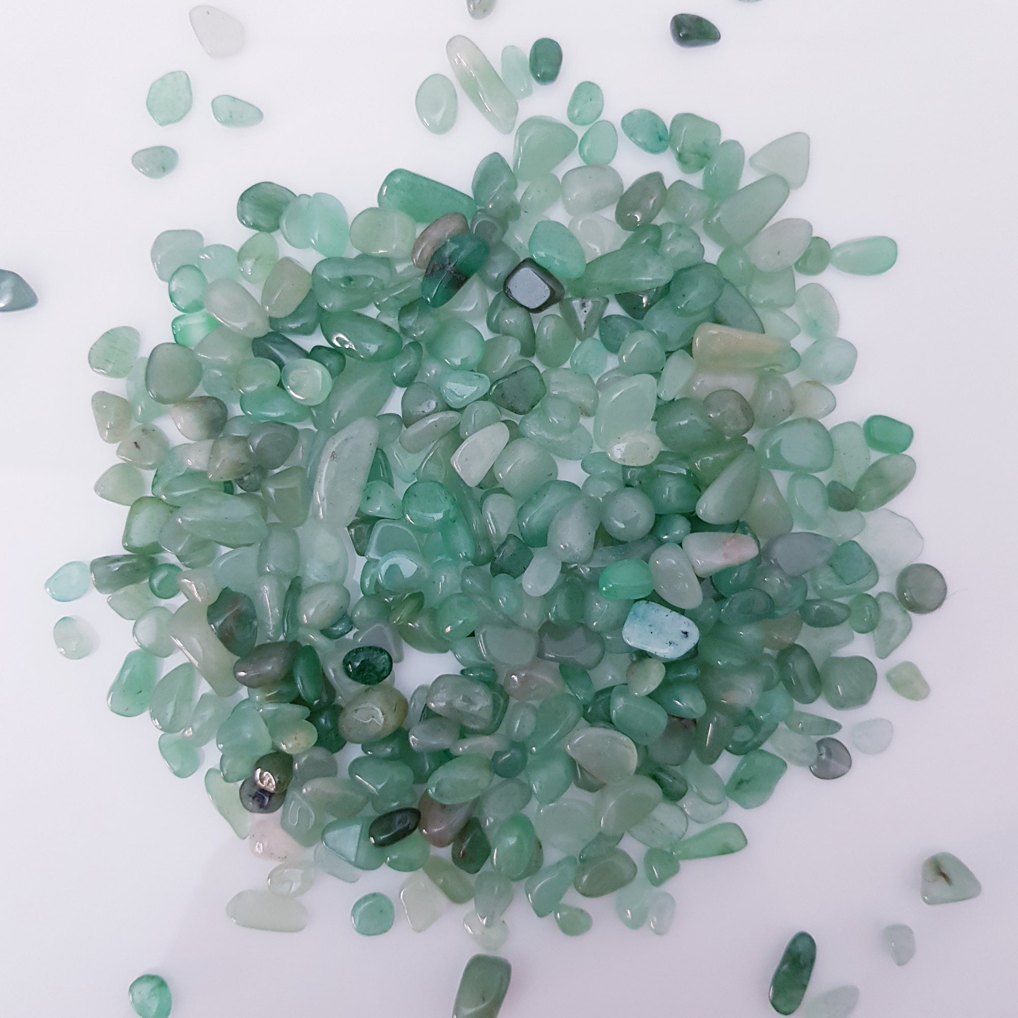 Green aventurine crystal chips 100g