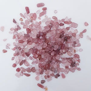 Strawberry quartz crystal chips 100g