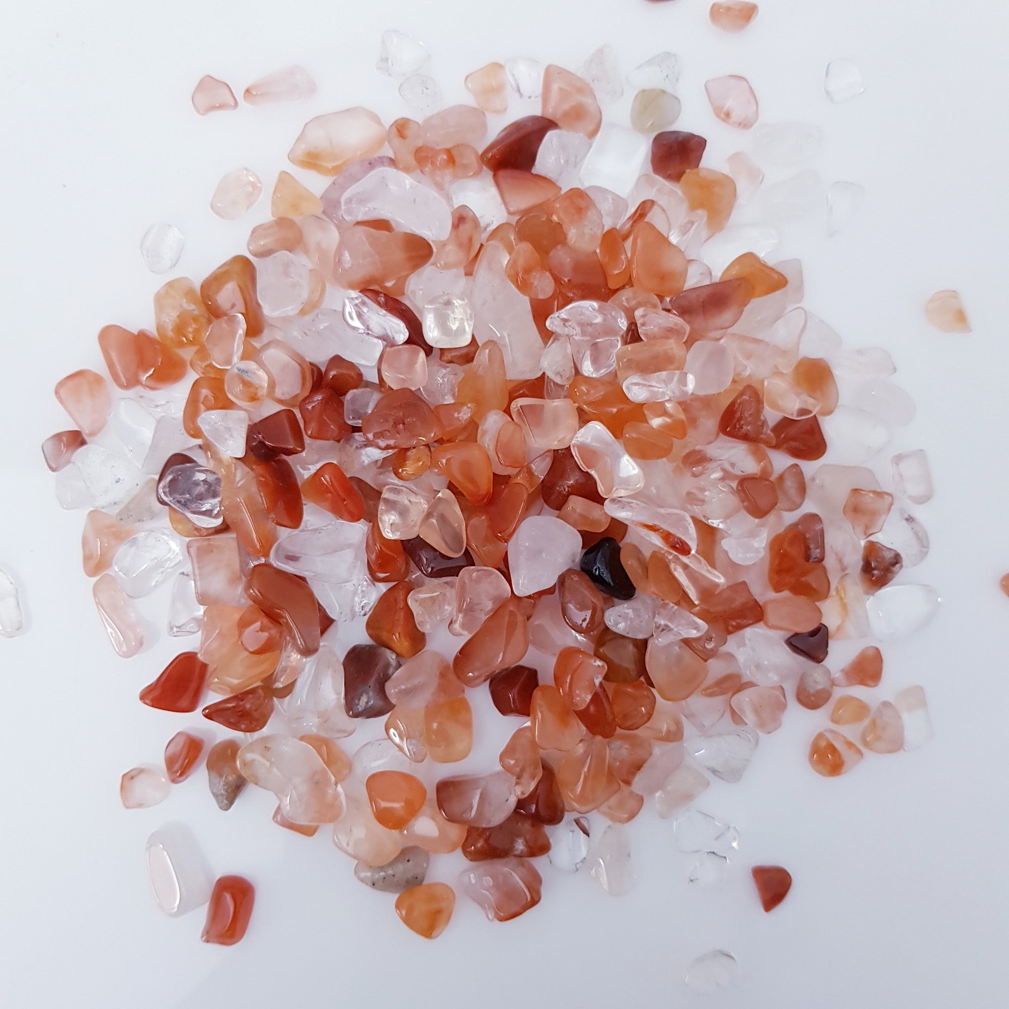 Carnelian crystal chips 100g