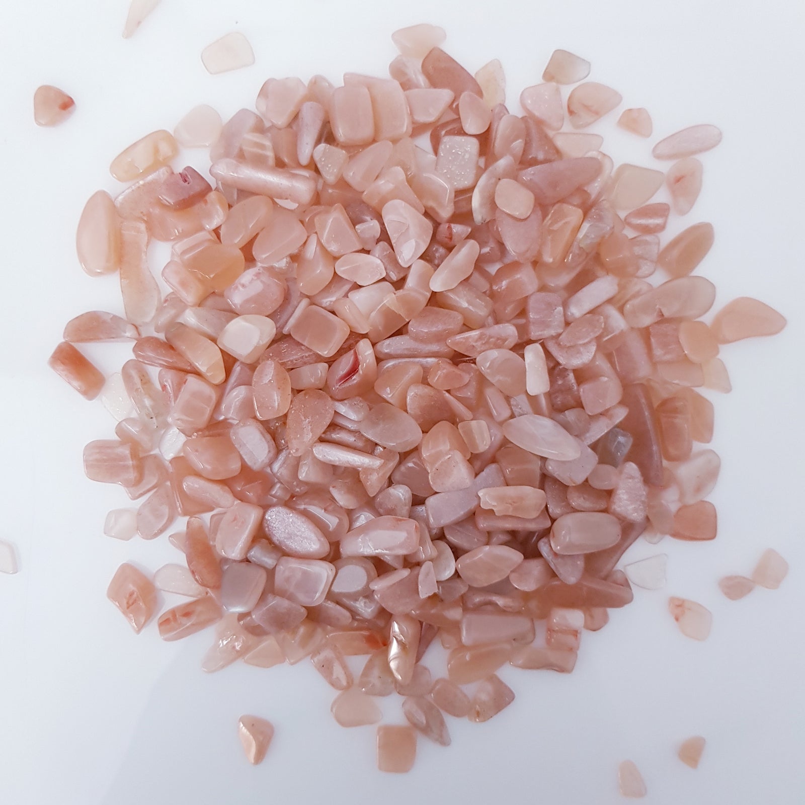Peach Moonsrone crystal chips 100g