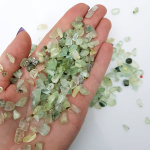 Prehnite crystal chips 100g