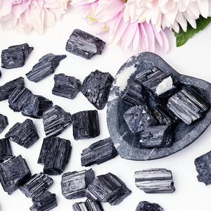 Black Tourmaline Raw pieces