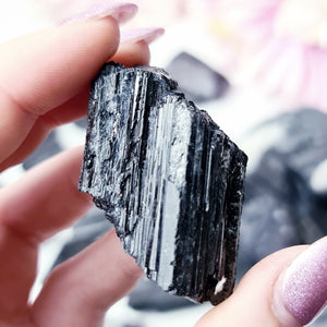 Black Tourmaline Raw pieces