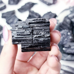 Black Tourmaline Raw pieces
