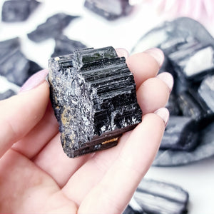 Black Tourmaline Raw pieces